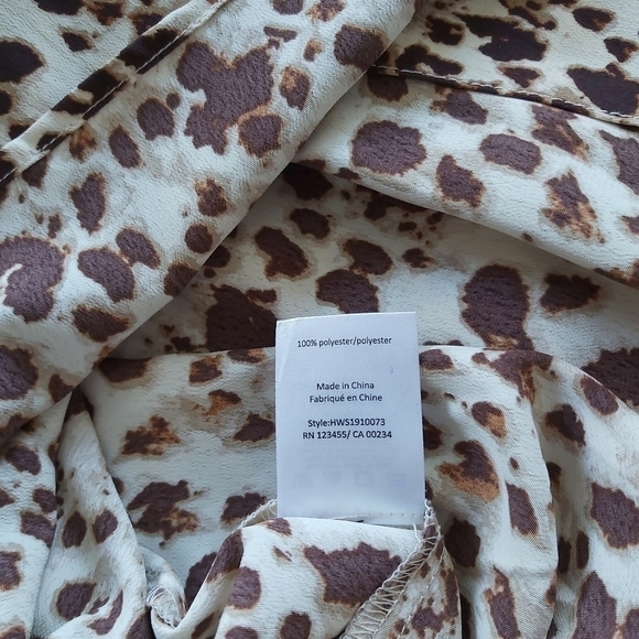 h by Halston Animal Print Blouse - Picture 4 of 9